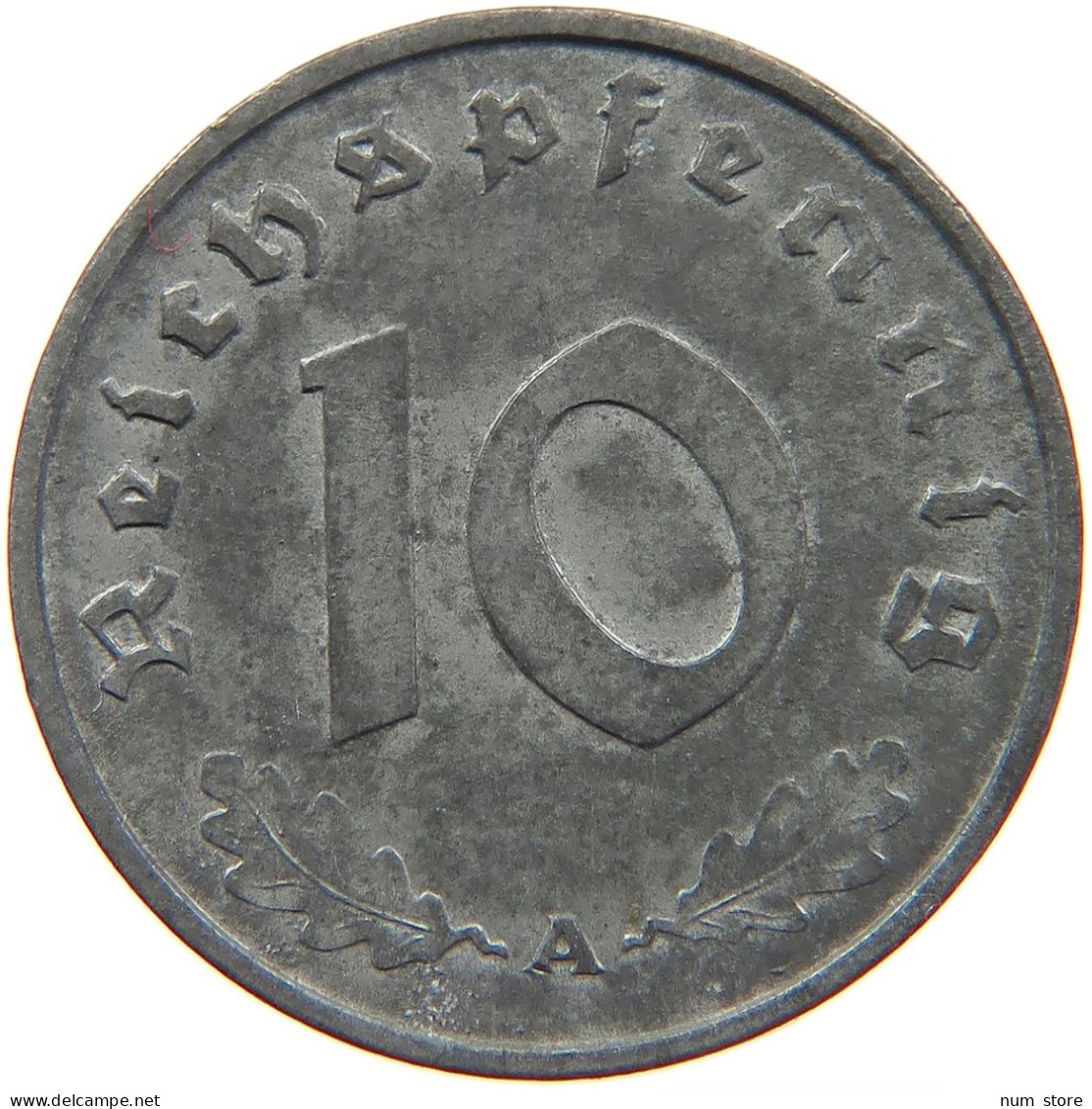 GERMANY 10 REICHSPFENNIG 1943 A #s095 0097 - 10 Reichspfennig