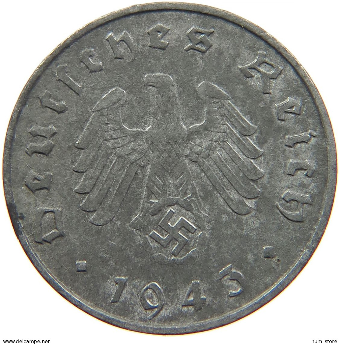 GERMANY 10 REICHSPFENNIG 1943 A #s095 0097 - 10 Reichspfennig