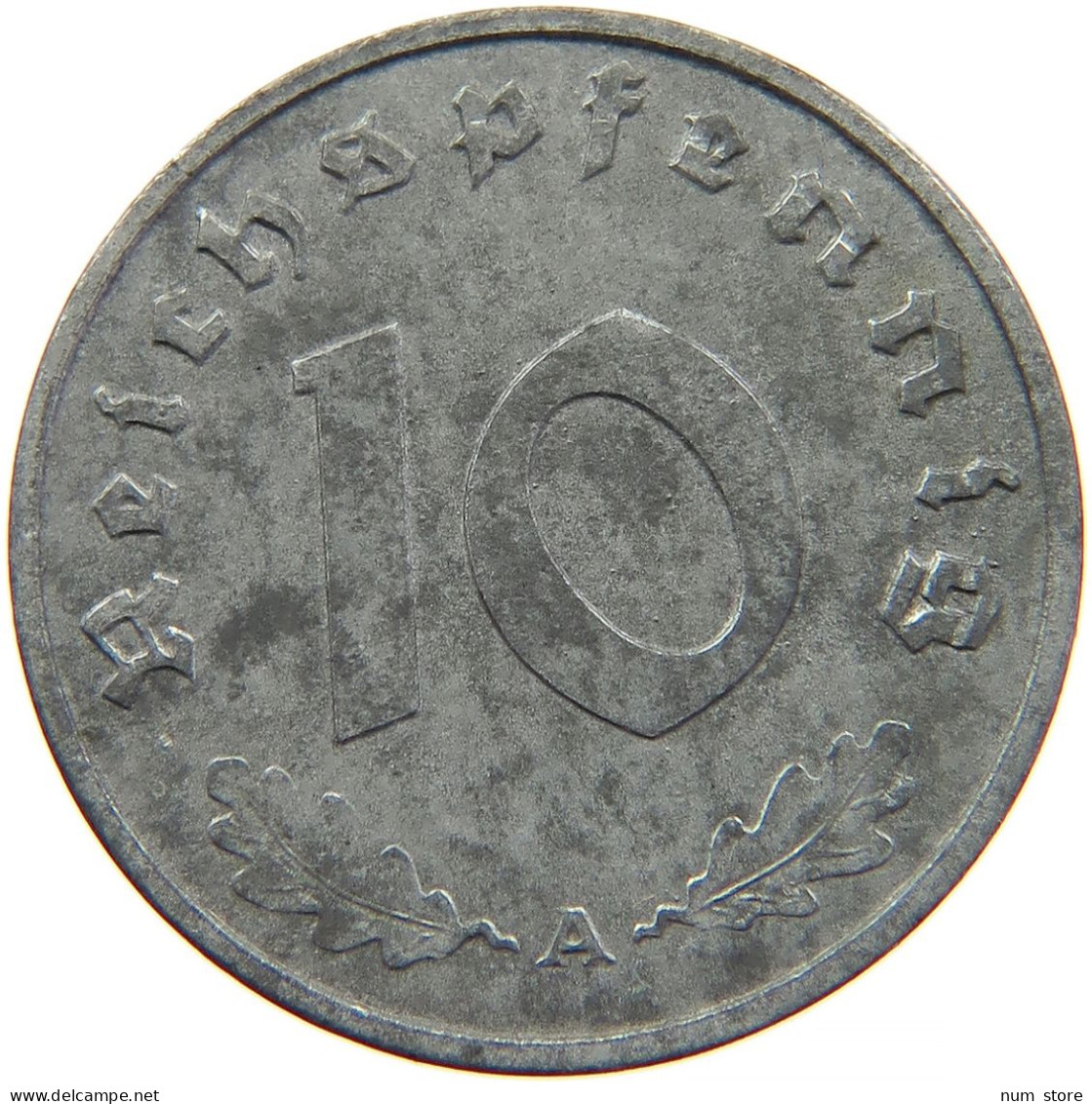 GERMANY 10 REICHSPFENNIG 1943 A #s095 0089 - 10 Reichspfennig