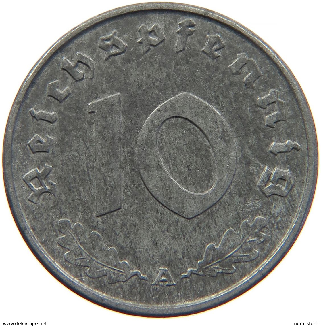 GERMANY 10 REICHSPFENNIG 1943 A #s095 0083 - 10 Reichspfennig