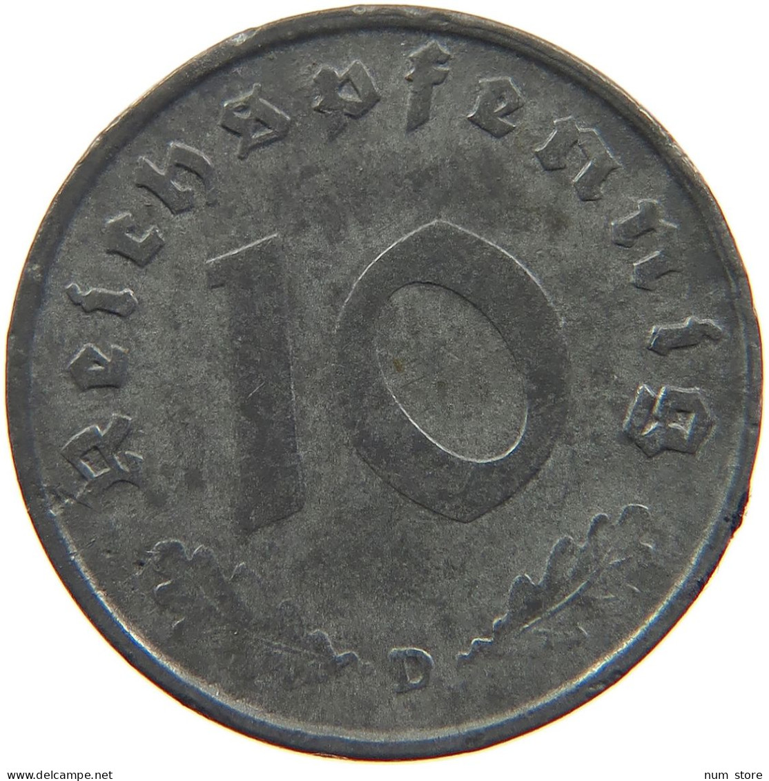 GERMANY 10 REICHSPFENNIG 1942 D #s095 0071 - 10 Reichspfennig