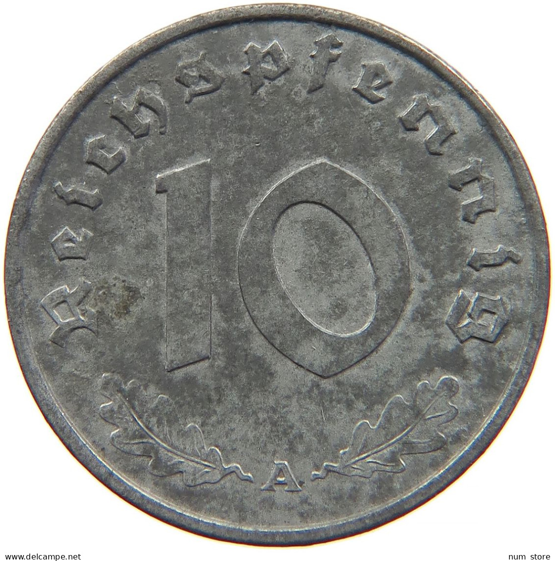 GERMANY 10 REICHSPFENNIG 1943 A #s095 0051 - 10 Reichspfennig