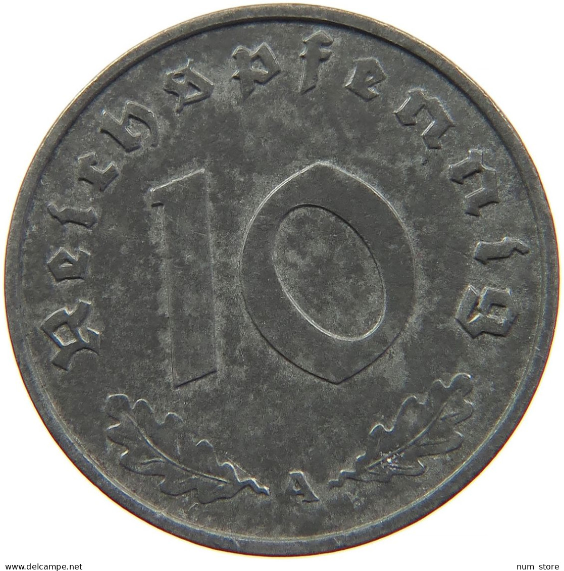 GERMANY 10 REICHSPFENNIG 1943 A #s095 0043 - 10 Reichspfennig