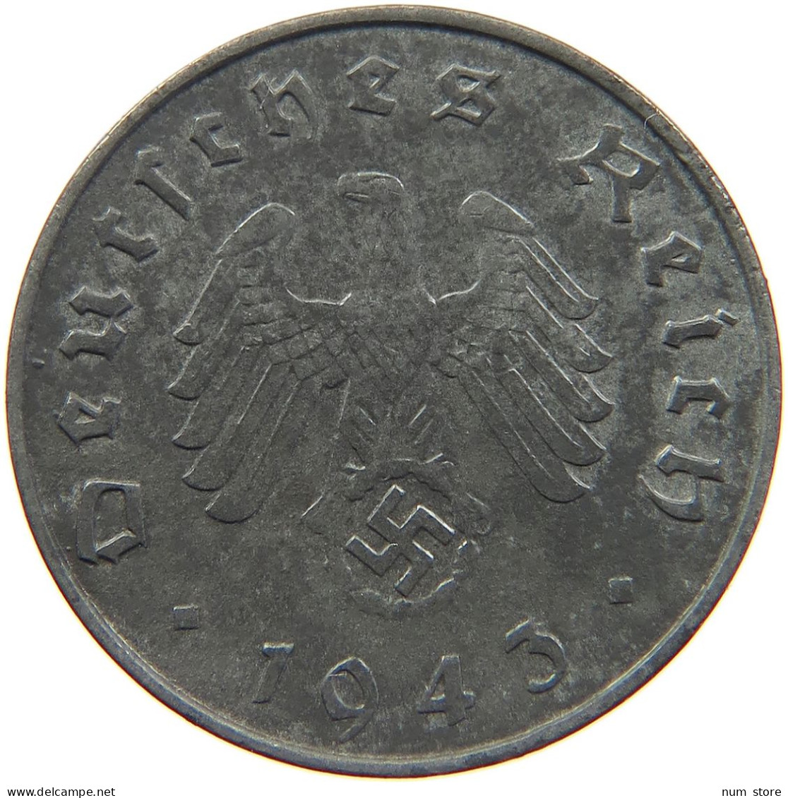 GERMANY 10 REICHSPFENNIG 1943 A #s095 0043 - 10 Reichspfennig