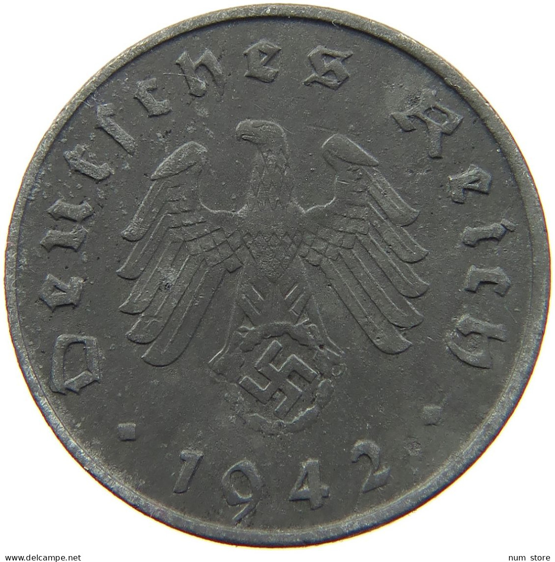 GERMANY 10 REICHSPFENNIG 1942 A #s095 0001 - 10 Reichspfennig