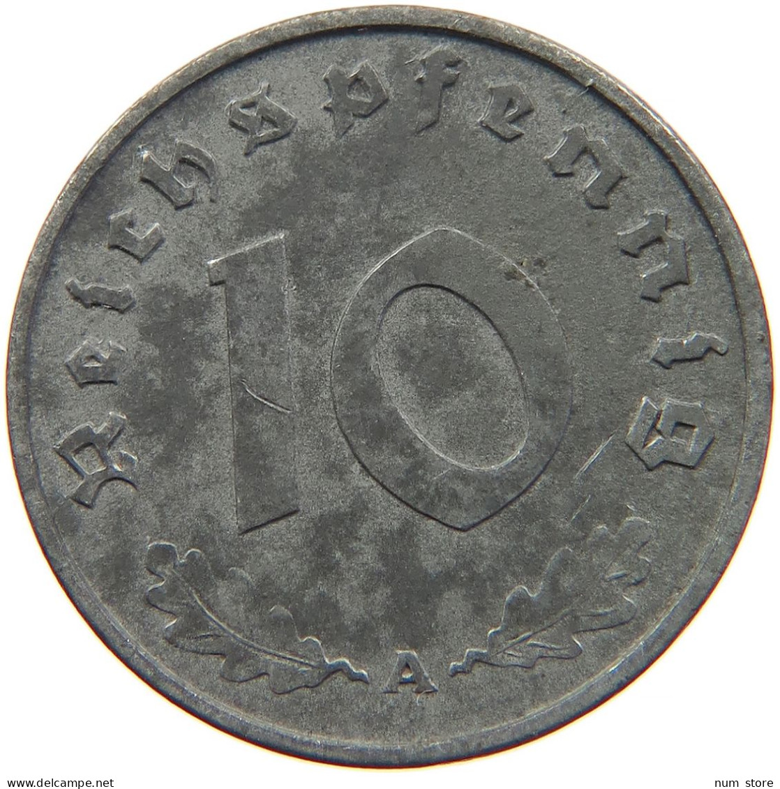 GERMANY 10 REICHSPFENNIG 1942 A #s095 0045 - 10 Reichspfennig