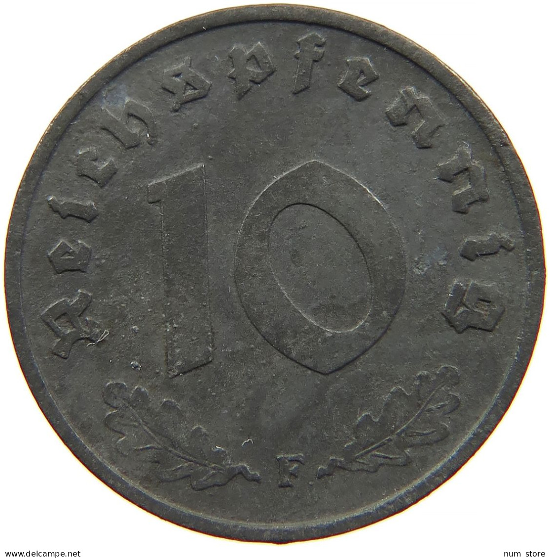 GERMANY 10 REICHSPFENNIG 1941 F #s095 0077 - 10 Reichspfennig