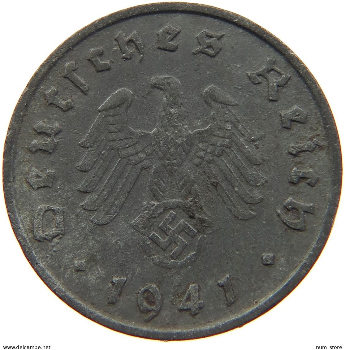 GERMANY 10 REICHSPFENNIG 1941 F #s095 0077 - 10 Reichspfennig