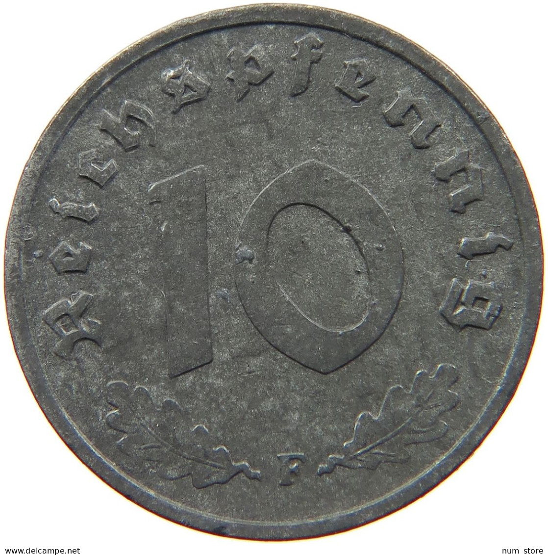 GERMANY 10 REICHSPFENNIG 1941 F #s095 0011 - 10 Reichspfennig