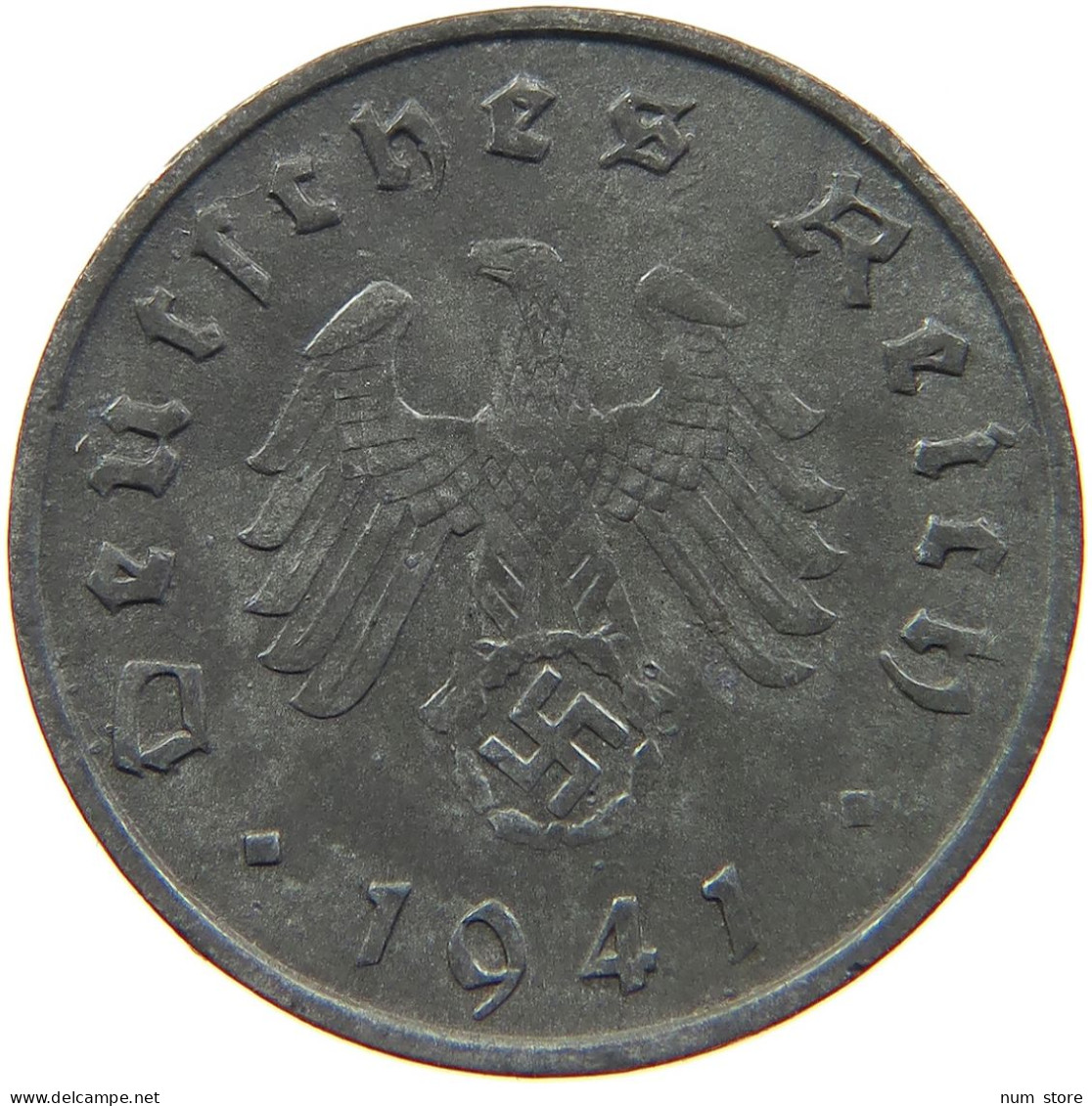 GERMANY 10 REICHSPFENNIG 1941 F #s095 0011 - 10 Reichspfennig