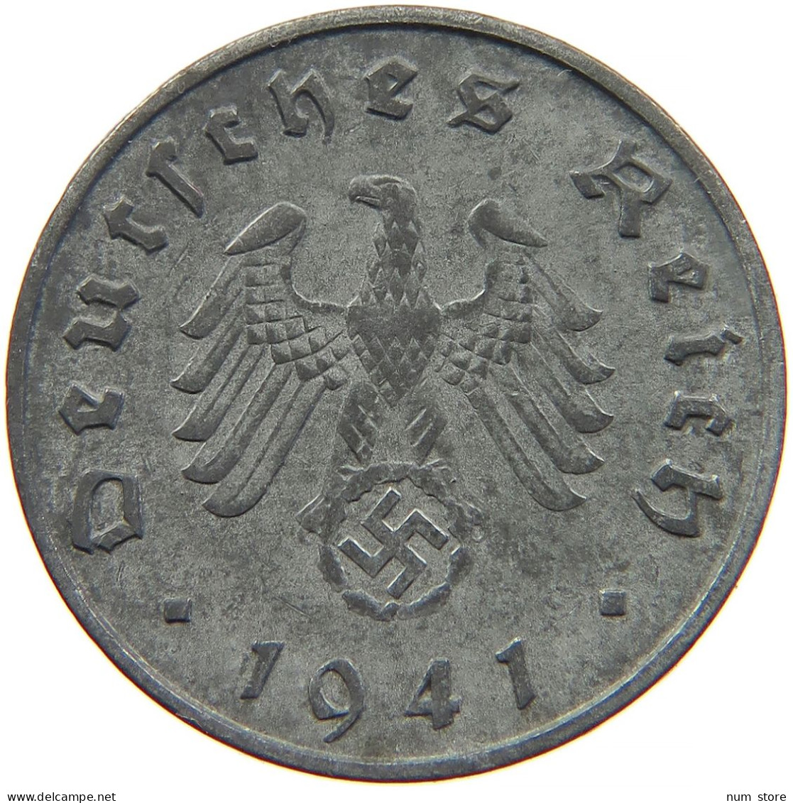 GERMANY 10 REICHSPFENNIG 1941 F #s095 0007 - 10 Reichspfennig