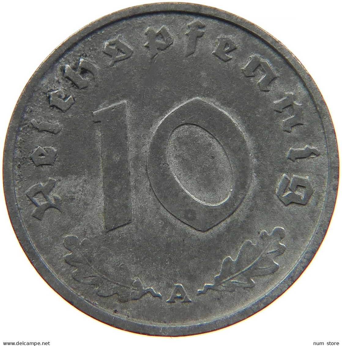 GERMANY 10 REICHSPFENNIG 1942 A #s095 0049 - 10 Reichspfennig