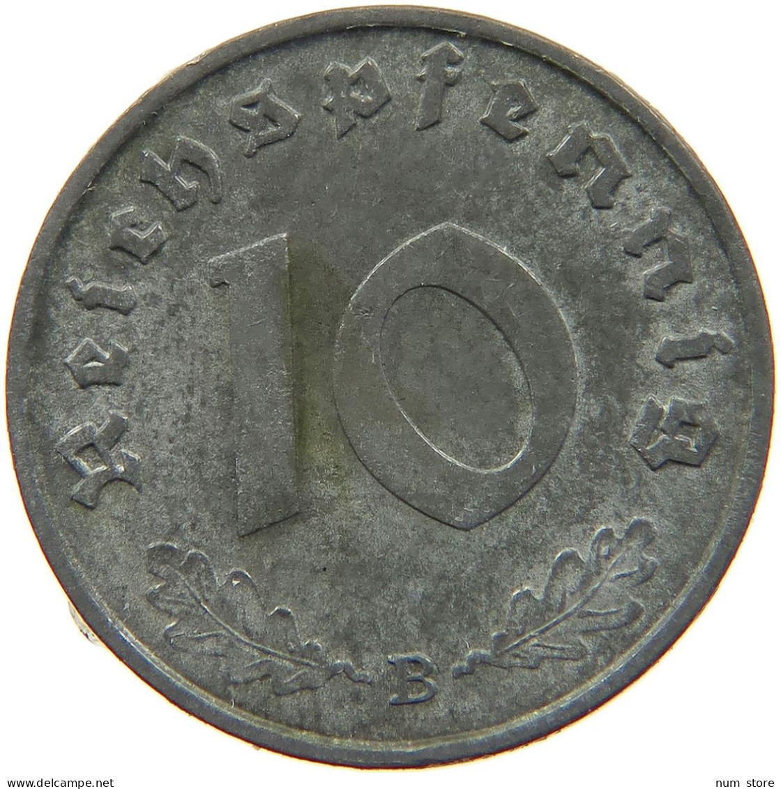 GERMANY 10 REICHSPFENNIG 1941 B #s095 0015 - 10 Reichspfennig