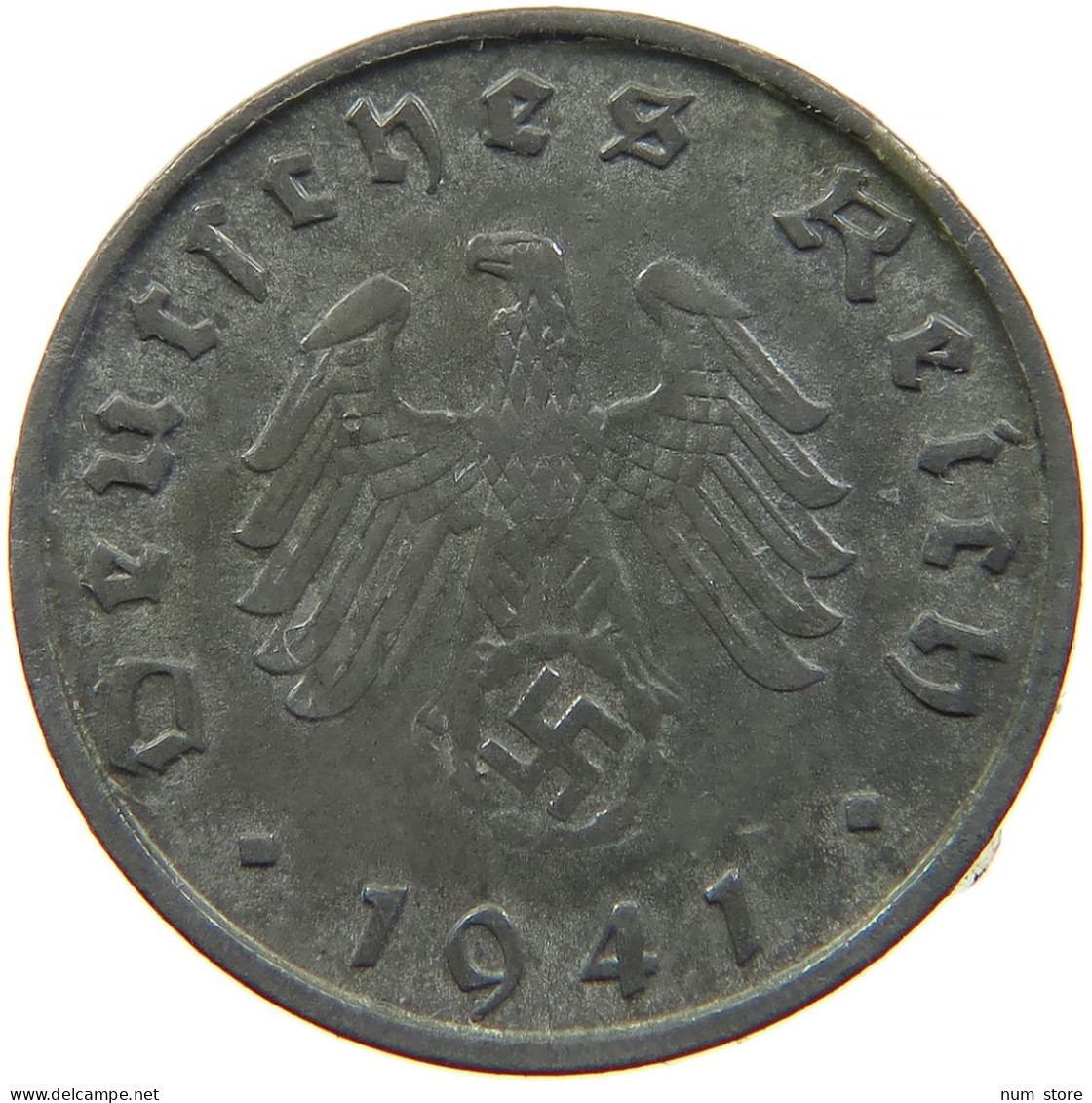 GERMANY 10 REICHSPFENNIG 1941 B #s095 0015 - 10 Reichspfennig