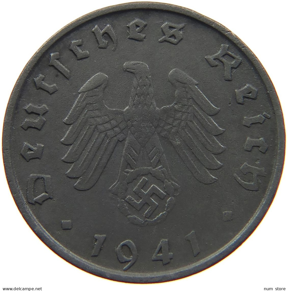 GERMANY 10 REICHSPFENNIG 1941 B #s095 0033 - 10 Reichspfennig