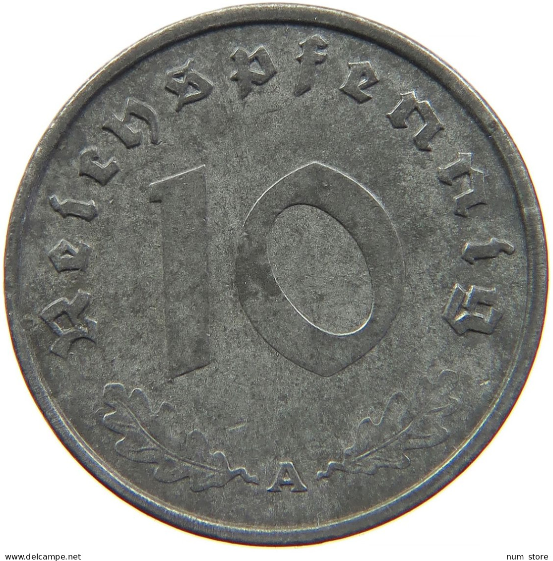 GERMANY 10 REICHSPFENNIG 1941 A #s095 0027 - 10 Reichspfennig