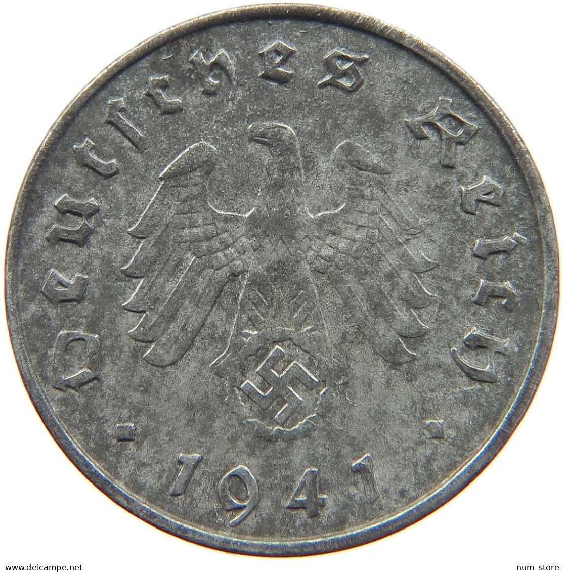 GERMANY 10 REICHSPFENNIG 1941 A #s095 0027 - 10 Reichspfennig