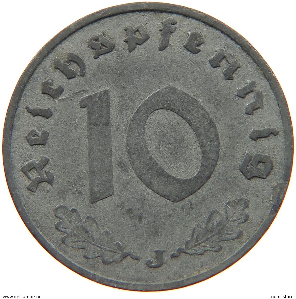 GERMANY 10 REICHSPFENNIG 1940 J #s095 0055 - 10 Reichspfennig