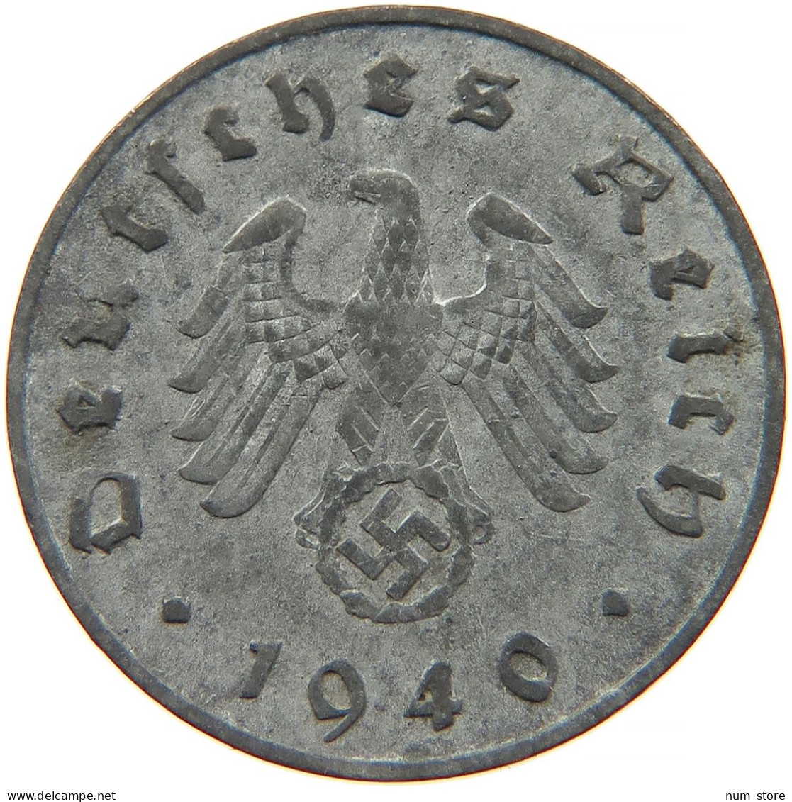 GERMANY 10 REICHSPFENNIG 1940 J #s095 0055 - 10 Reichspfennig