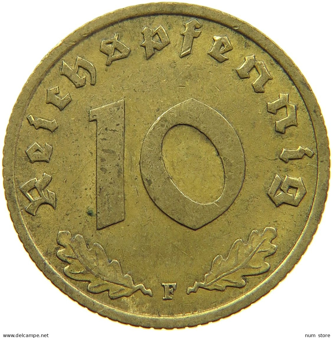 GERMANY 10 REICHSPFENNIG 1939 F #s095 0117 - 10 Reichspfennig