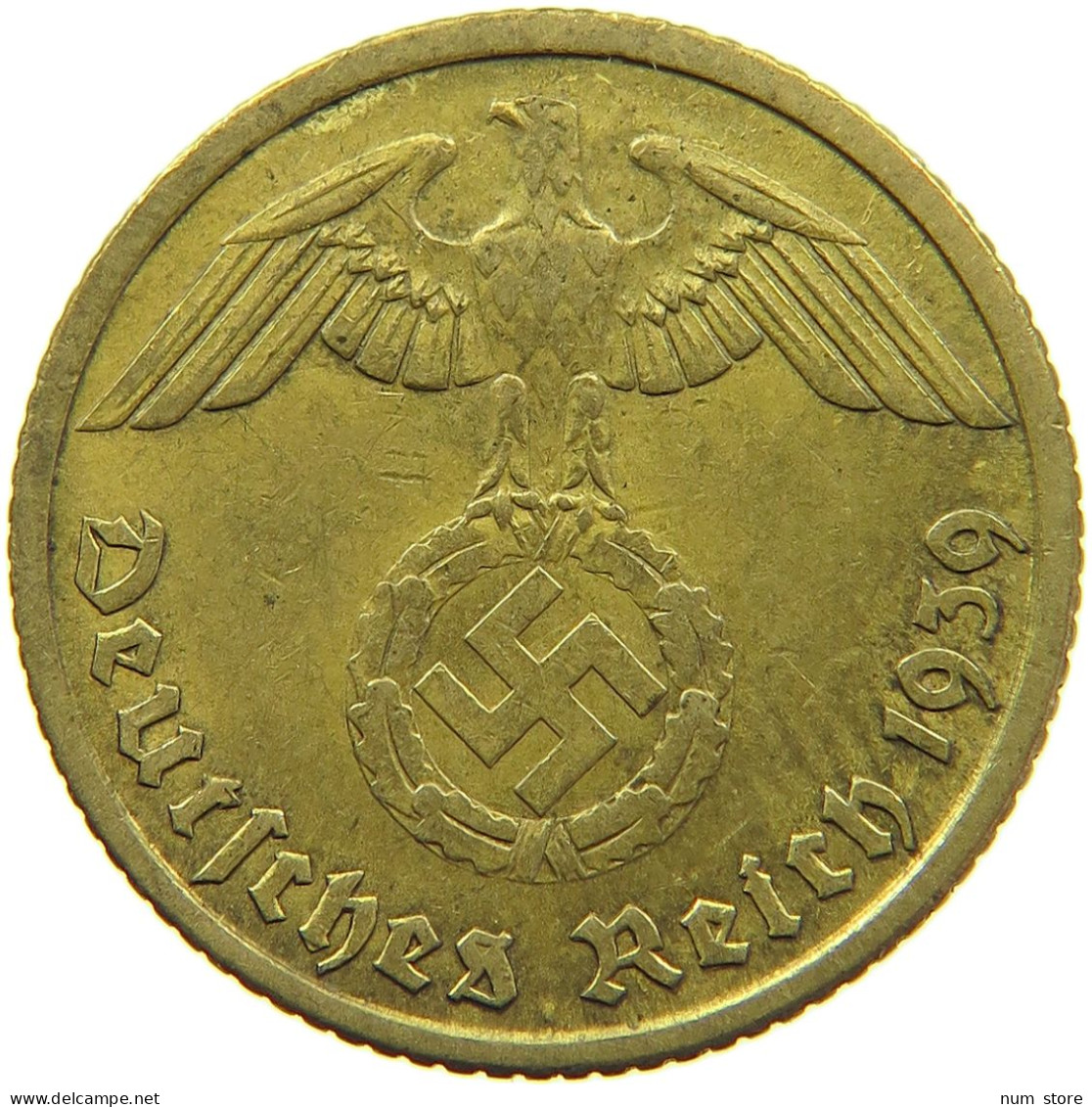 GERMANY 10 REICHSPFENNIG 1939 F #s095 0117 - 10 Reichspfennig