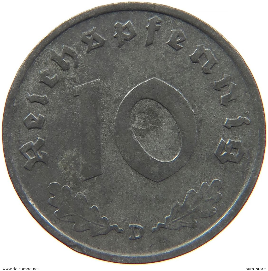 GERMANY 10 REICHSPFENNIG 1940 D #s095 0091 - 10 Reichspfennig