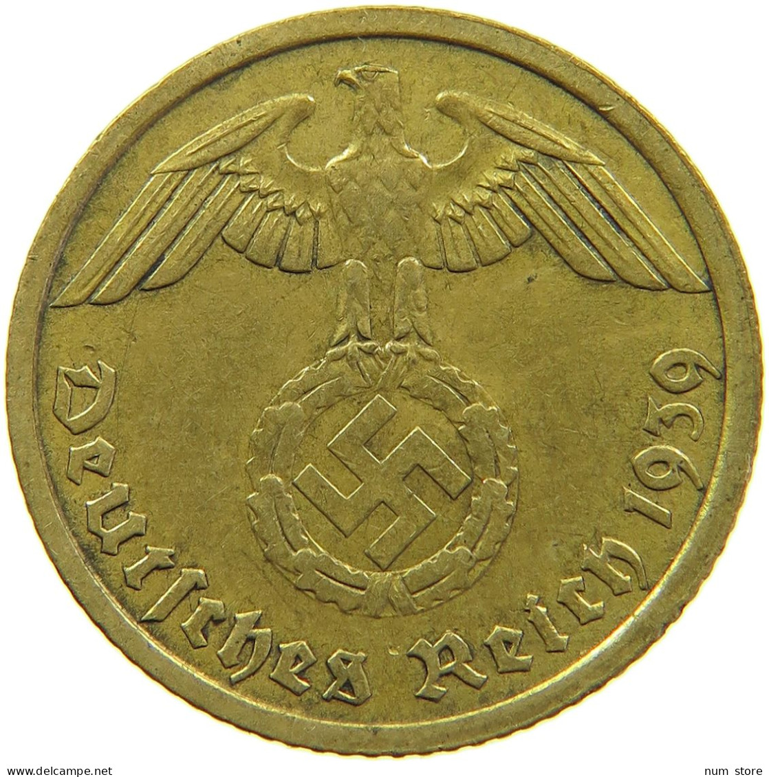 GERMANY 10 REICHSPFENNIG 1939 J #s095 0171 - 10 Reichspfennig