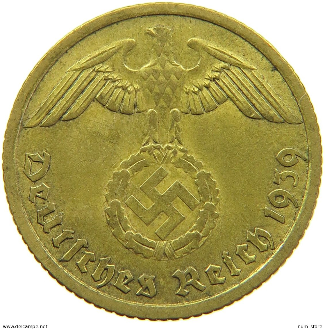 GERMANY 10 REICHSPFENNIG 1939 F #s095 0163 - 10 Reichspfennig