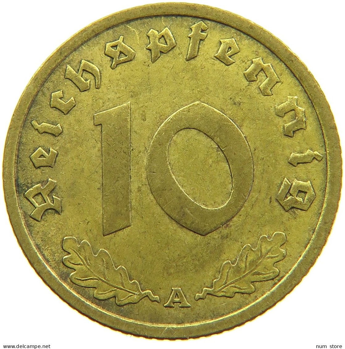 GERMANY 10 REICHSPFENNIG 1939 A #s095 0155 - 10 Reichspfennig