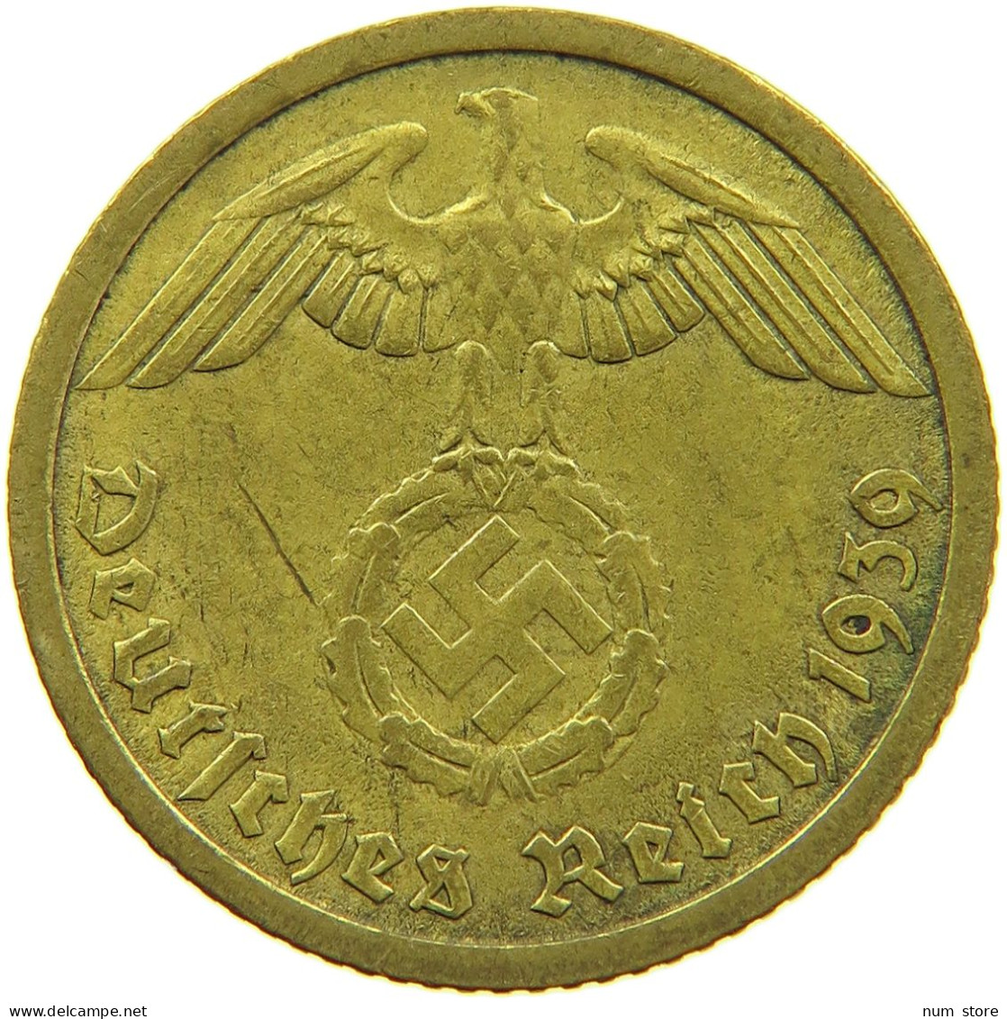 GERMANY 10 REICHSPFENNIG 1939 A #s095 0155 - 10 Reichspfennig