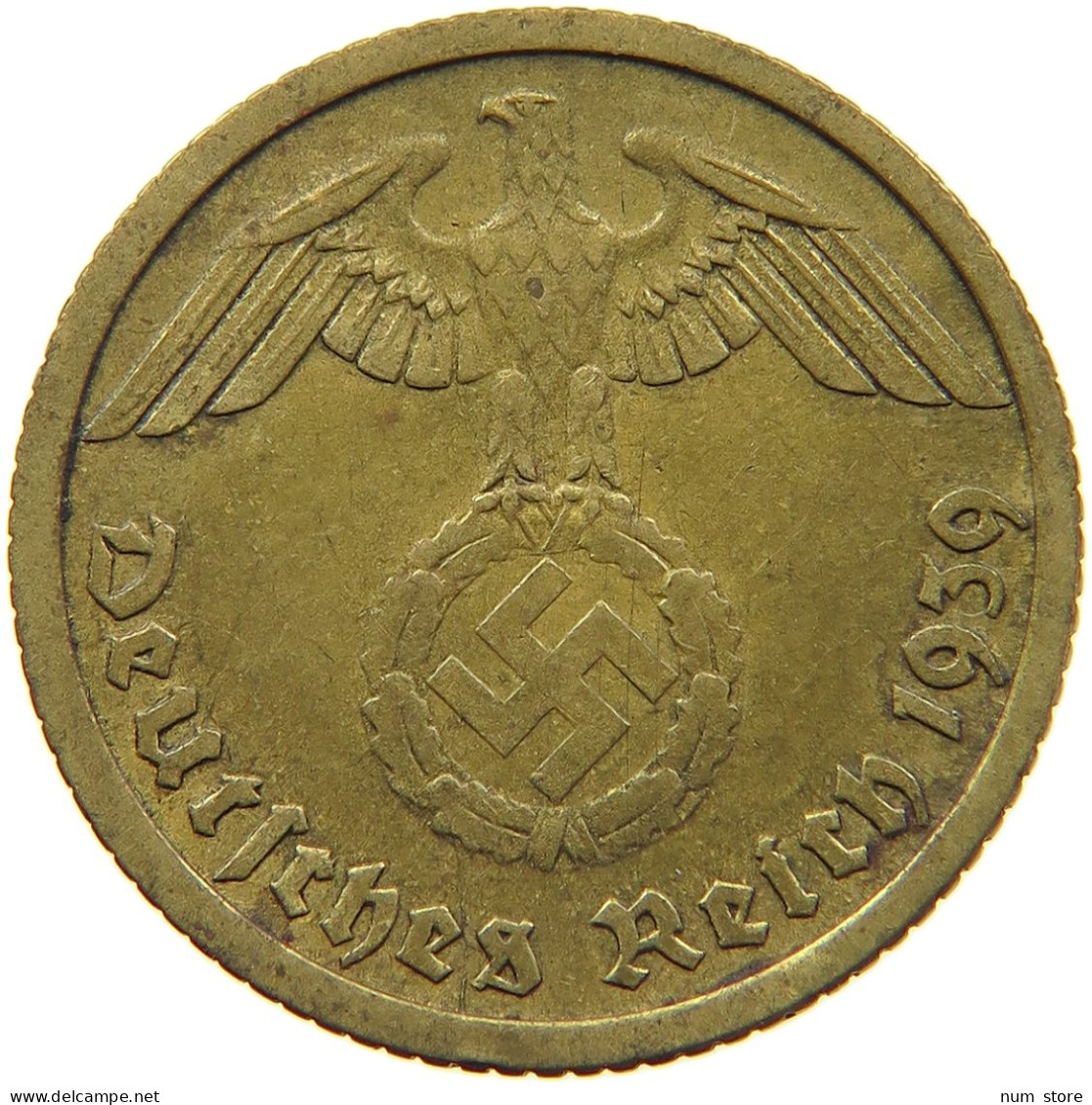 GERMANY 10 REICHSPFENNIG 1939 D #s095 0111 - 10 Reichspfennig