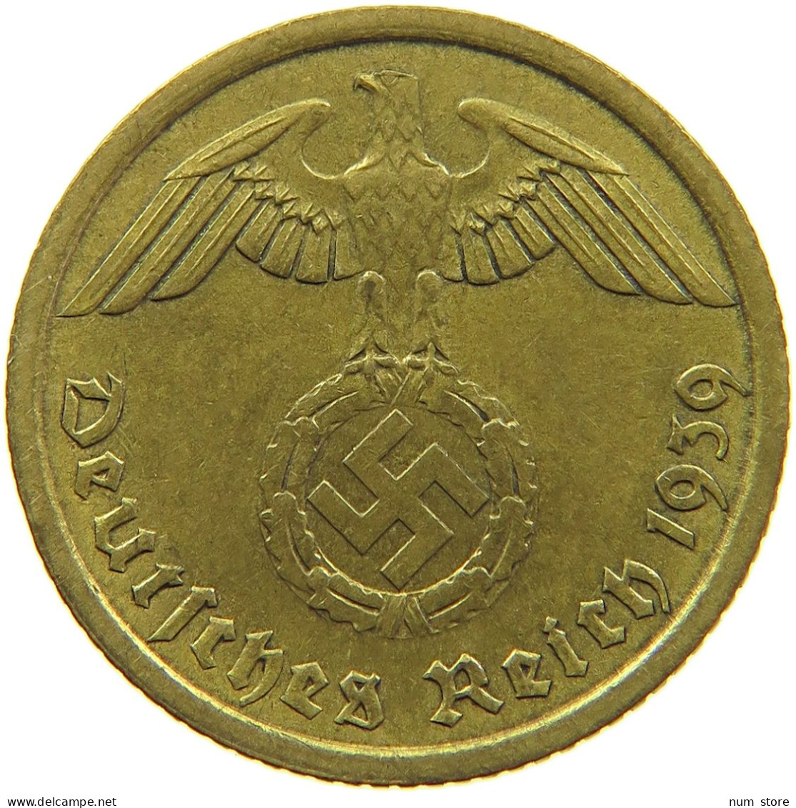 GERMANY 10 REICHSPFENNIG 1939 A #s095 0125 - 10 Reichspfennig