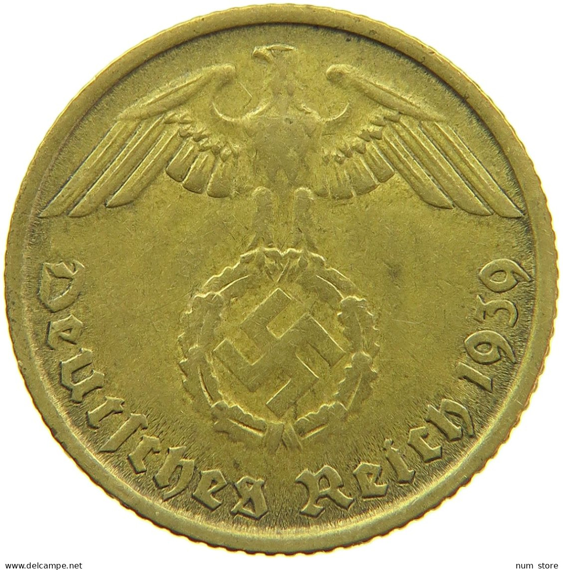 GERMANY 10 REICHSPFENNIG 1939 B #s095 0149 - 10 Reichspfennig