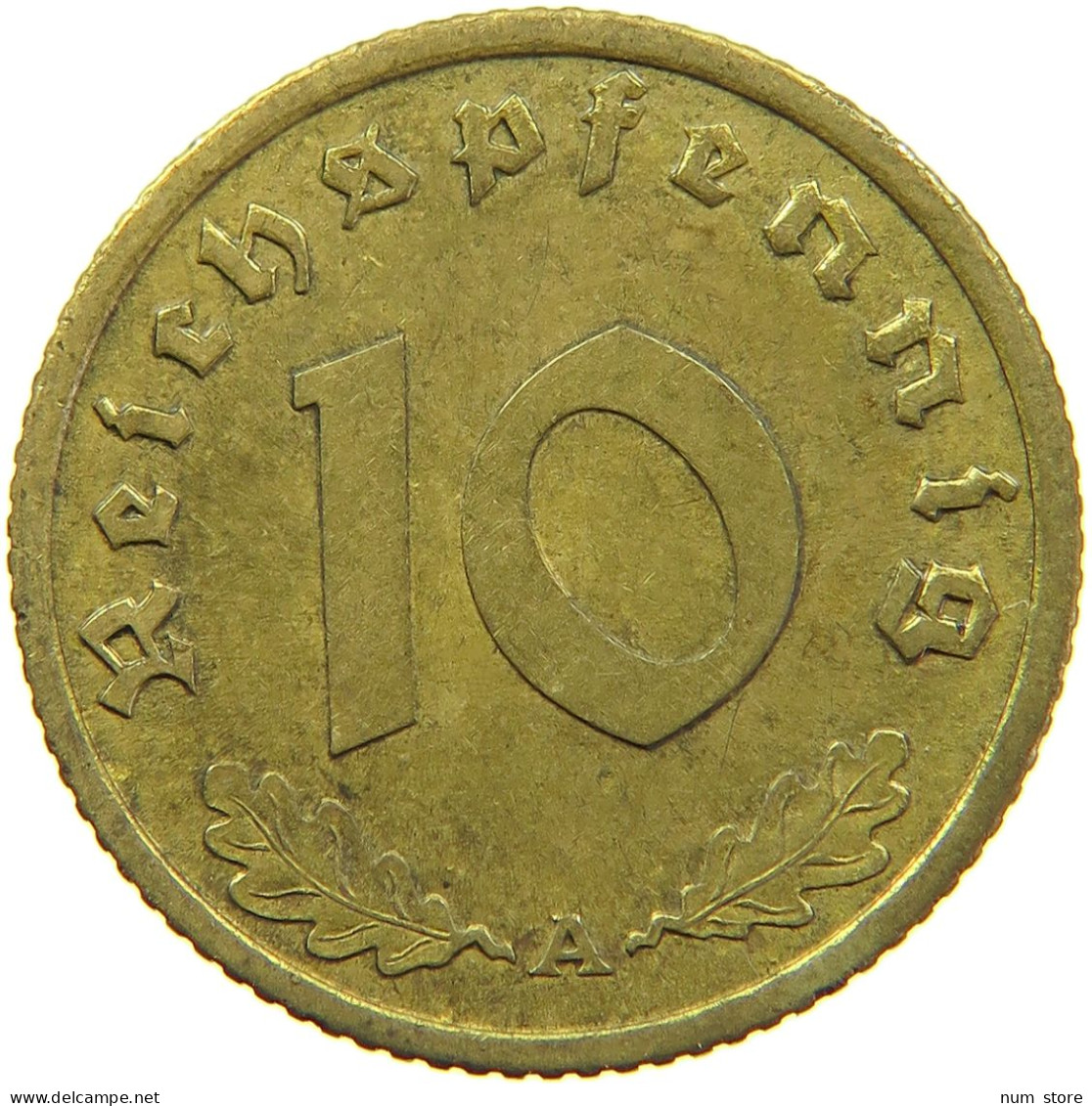 GERMANY 10 REICHSPFENNIG 1939 A #s095 0145 - 10 Reichspfennig