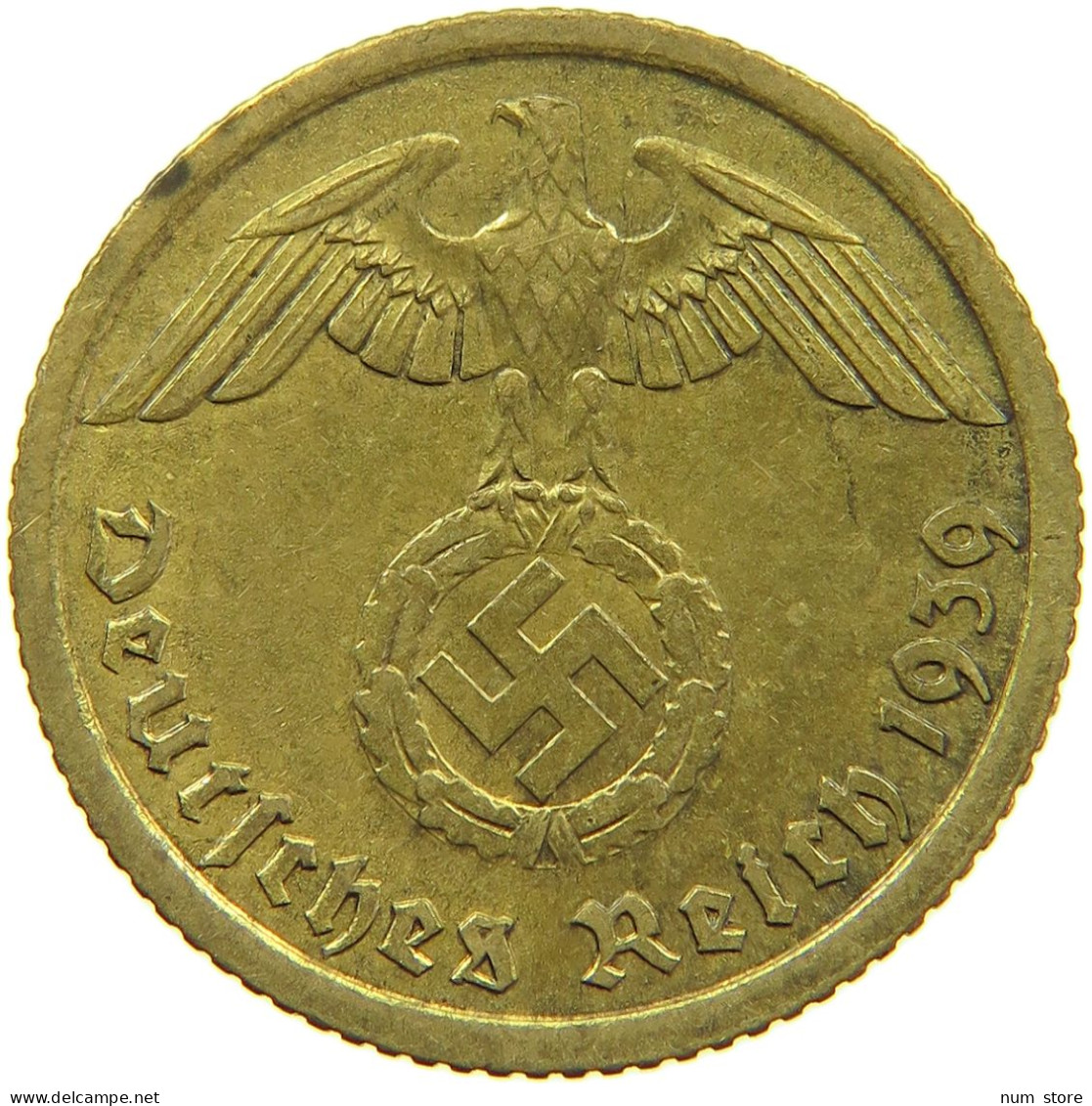 GERMANY 10 REICHSPFENNIG 1939 A #s095 0145 - 10 Reichspfennig