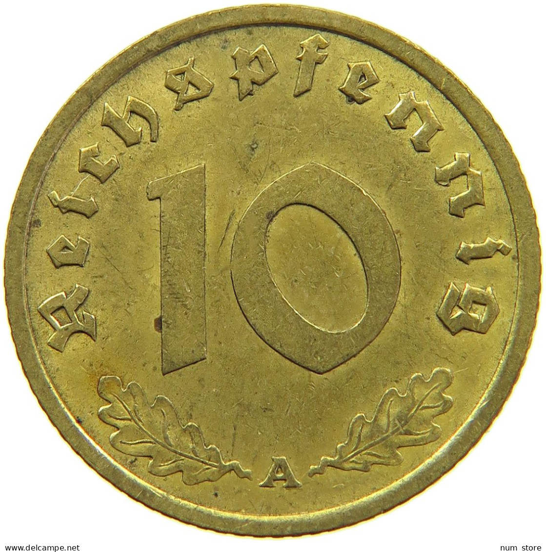 GERMANY 10 REICHSPFENNIG 1937 A #s095 0159 - 10 Reichspfennig