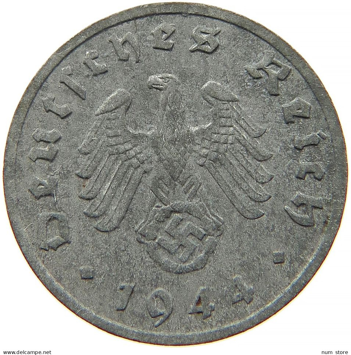 GERMANY 1 REICHSPFENNIG 1944 F #s091 1069 - 1 Reichspfennig