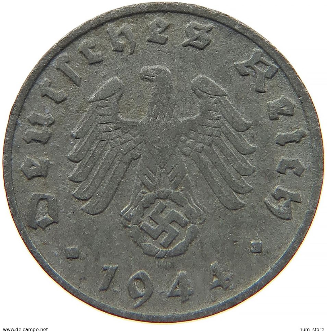 GERMANY 1 REICHSPFENNIG 1944 B #s091 1075 - 1 Reichspfennig