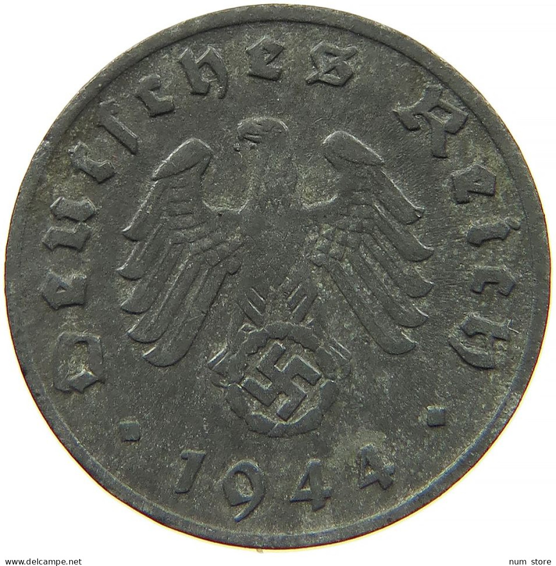 GERMANY 1 REICHSPFENNIG 1944 D #s091 1145 - 1 Reichspfennig