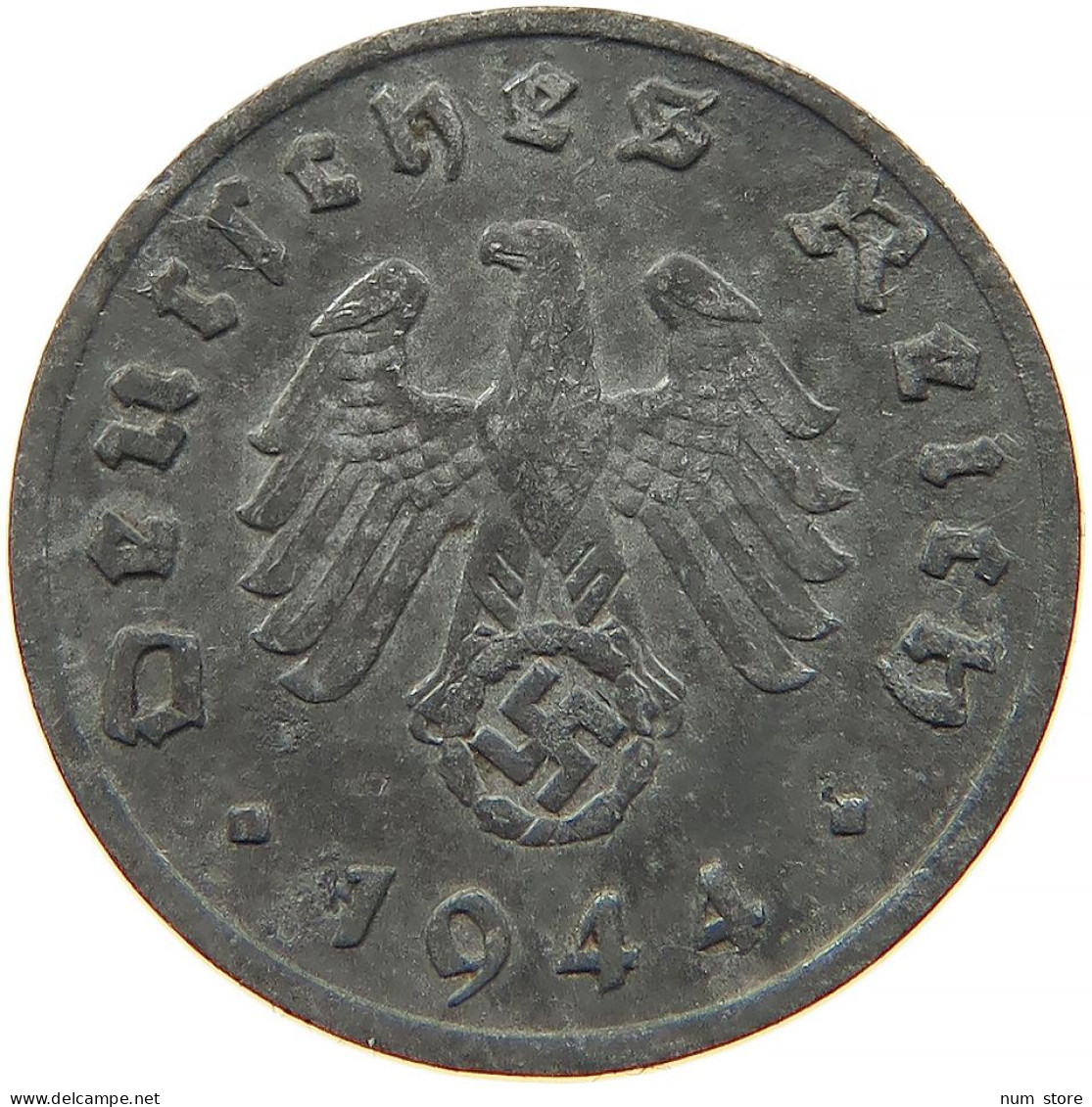 GERMANY 1 REICHSPFENNIG 1944 F #s091 0989 - 1 Reichspfennig