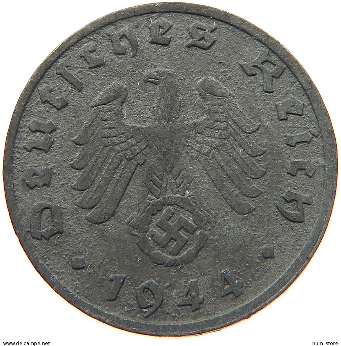GERMANY 1 REICHSPFENNIG 1944 B #s091 1009 - 1 Reichspfennig