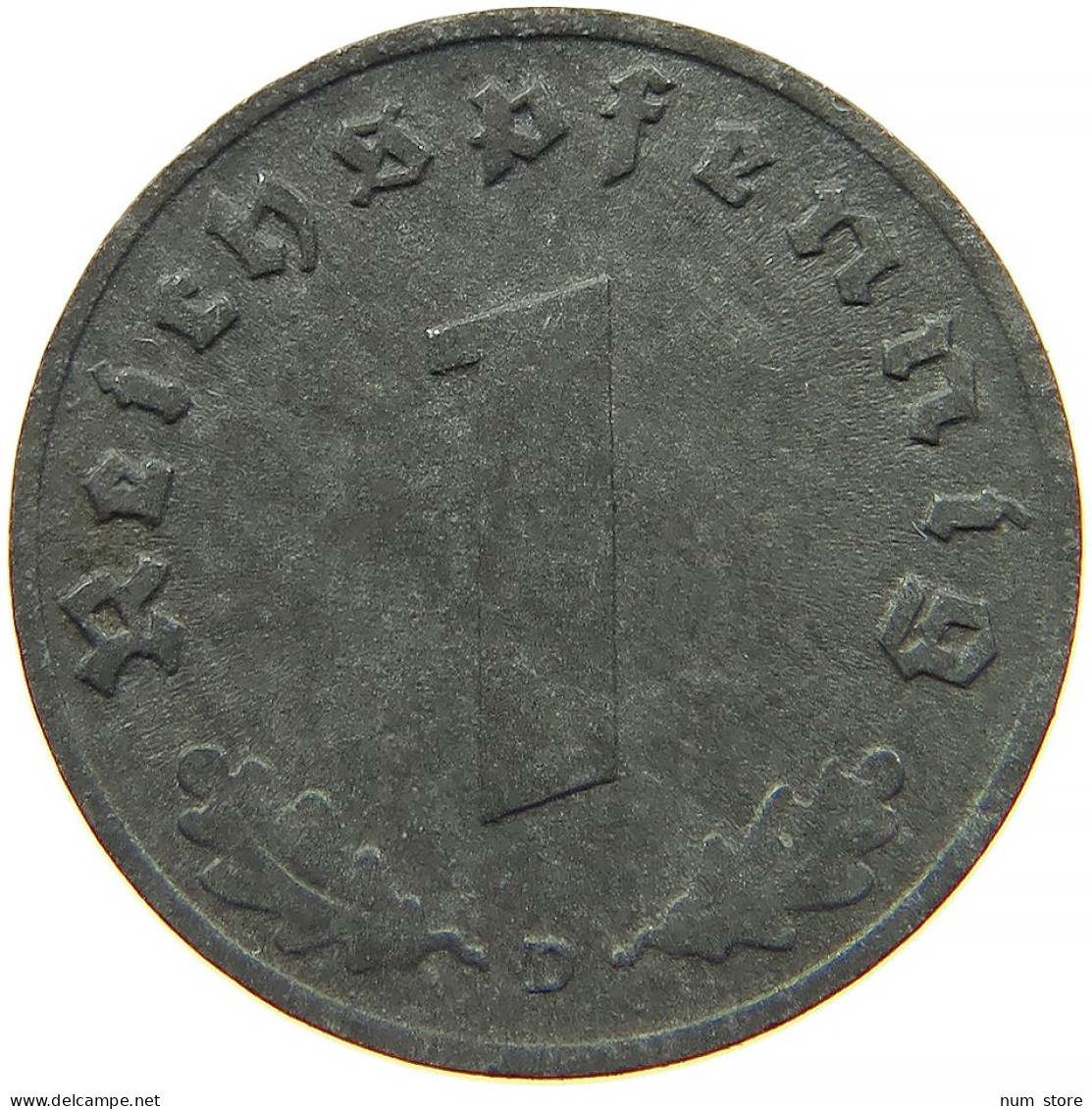 GERMANY 1 REICHSPFENNIG 1944 D #s091 1141 - 1 Reichspfennig