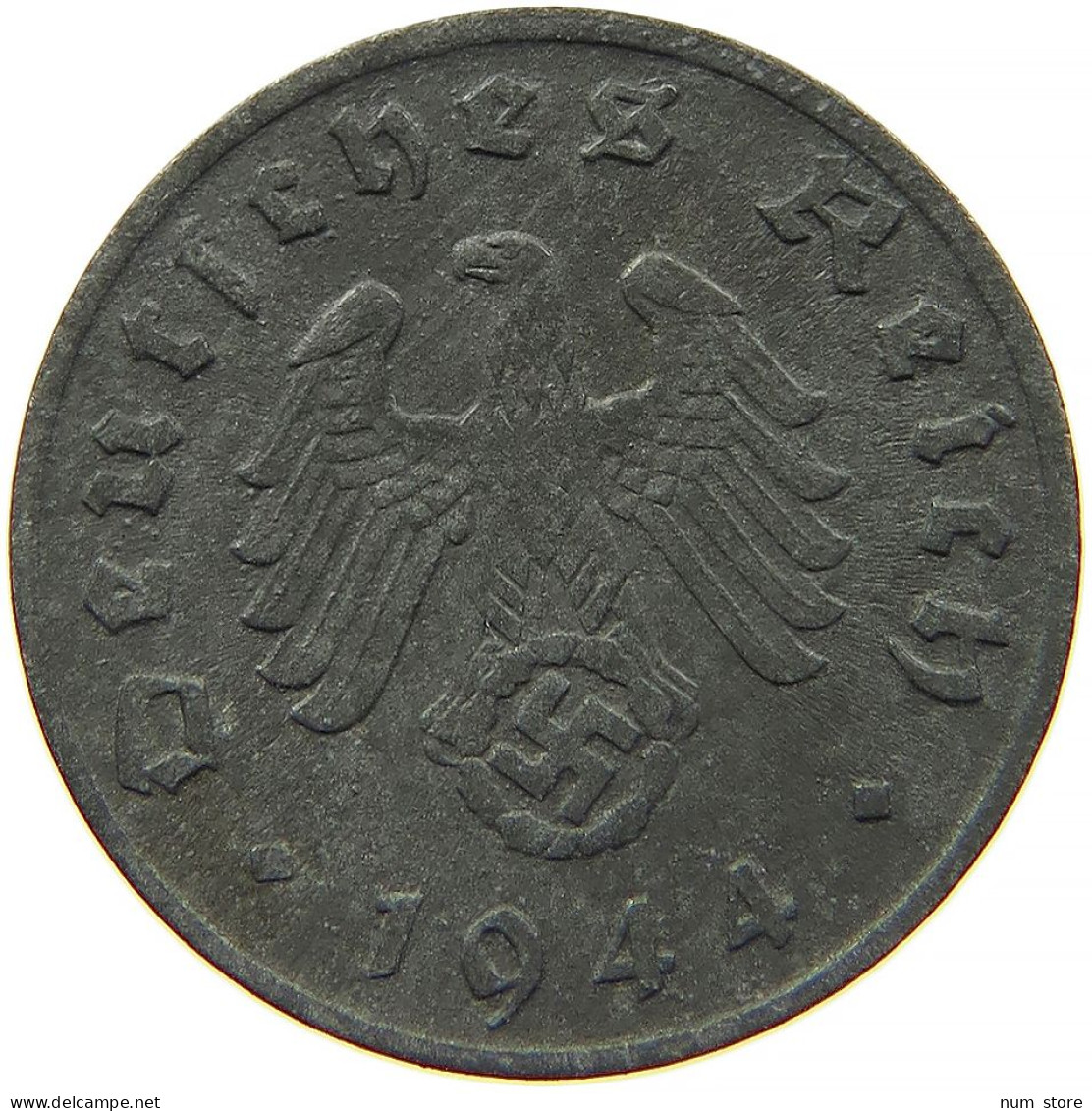 GERMANY 1 REICHSPFENNIG 1944 D #s091 1141 - 1 Reichspfennig