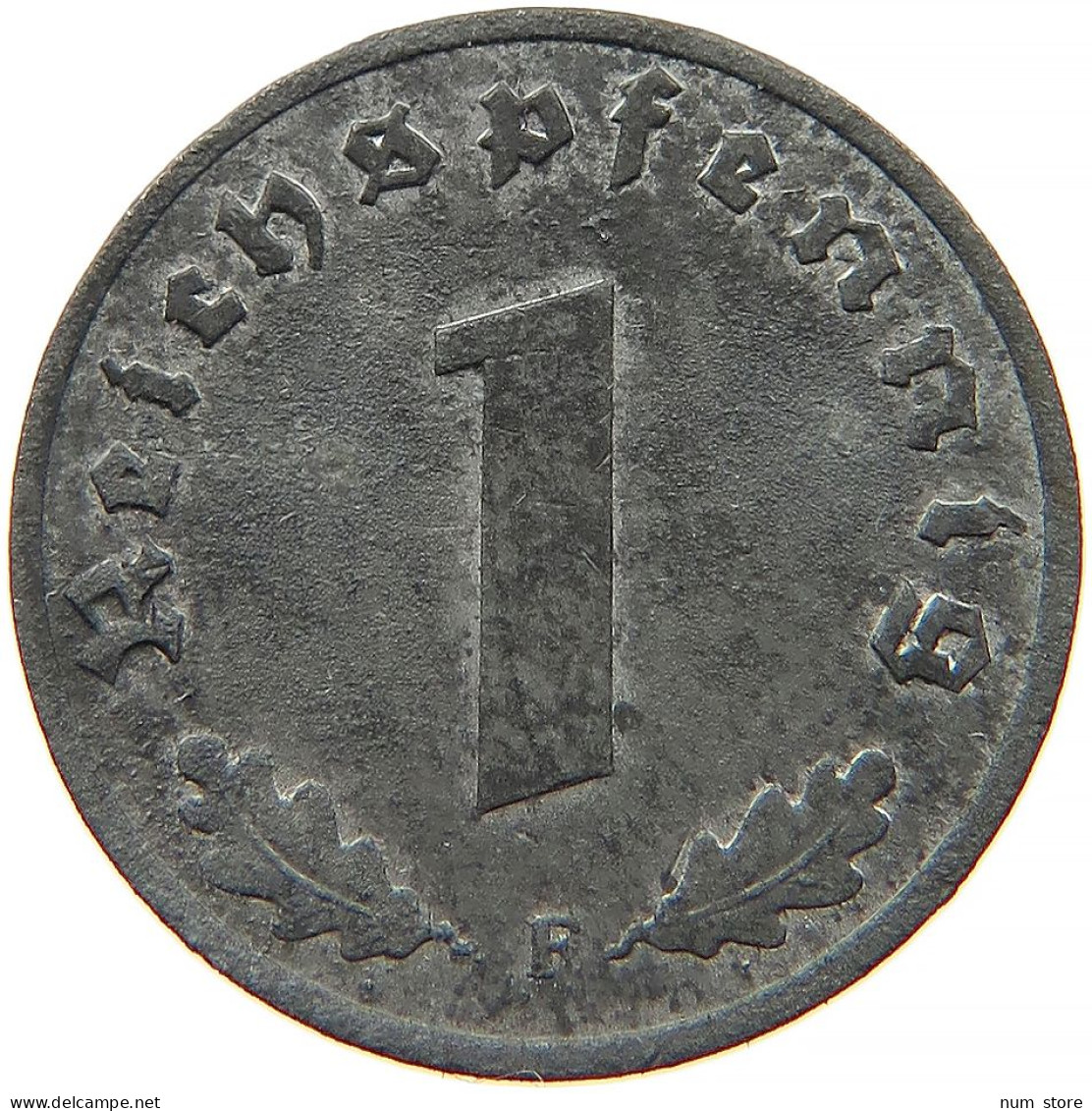 GERMANY 1 REICHSPFENNIG 1943 F #s091 1031 - 1 Reichspfennig