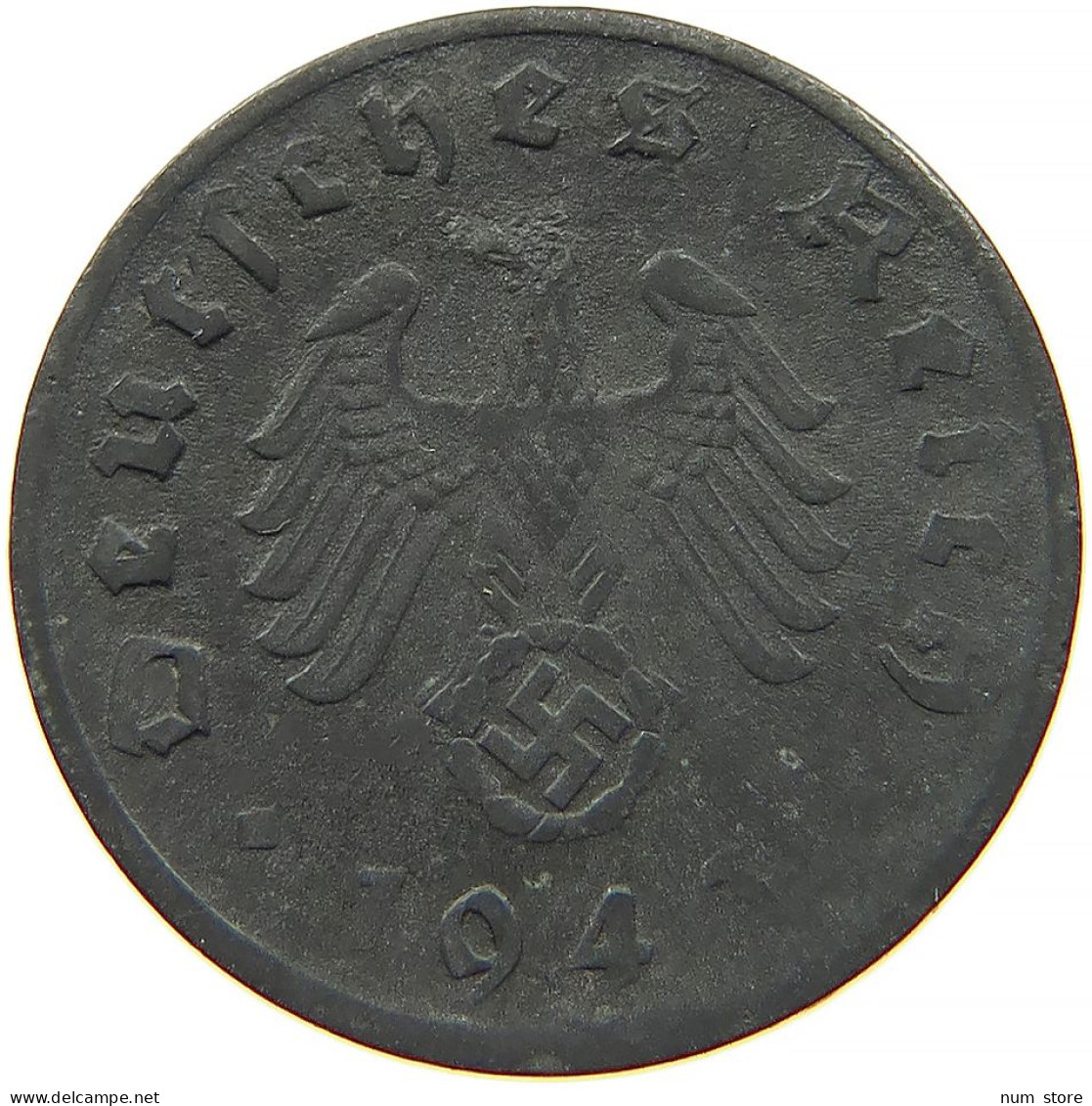 GERMANY 1 REICHSPFENNIG 1943 D #s091 1095 - 1 Reichspfennig