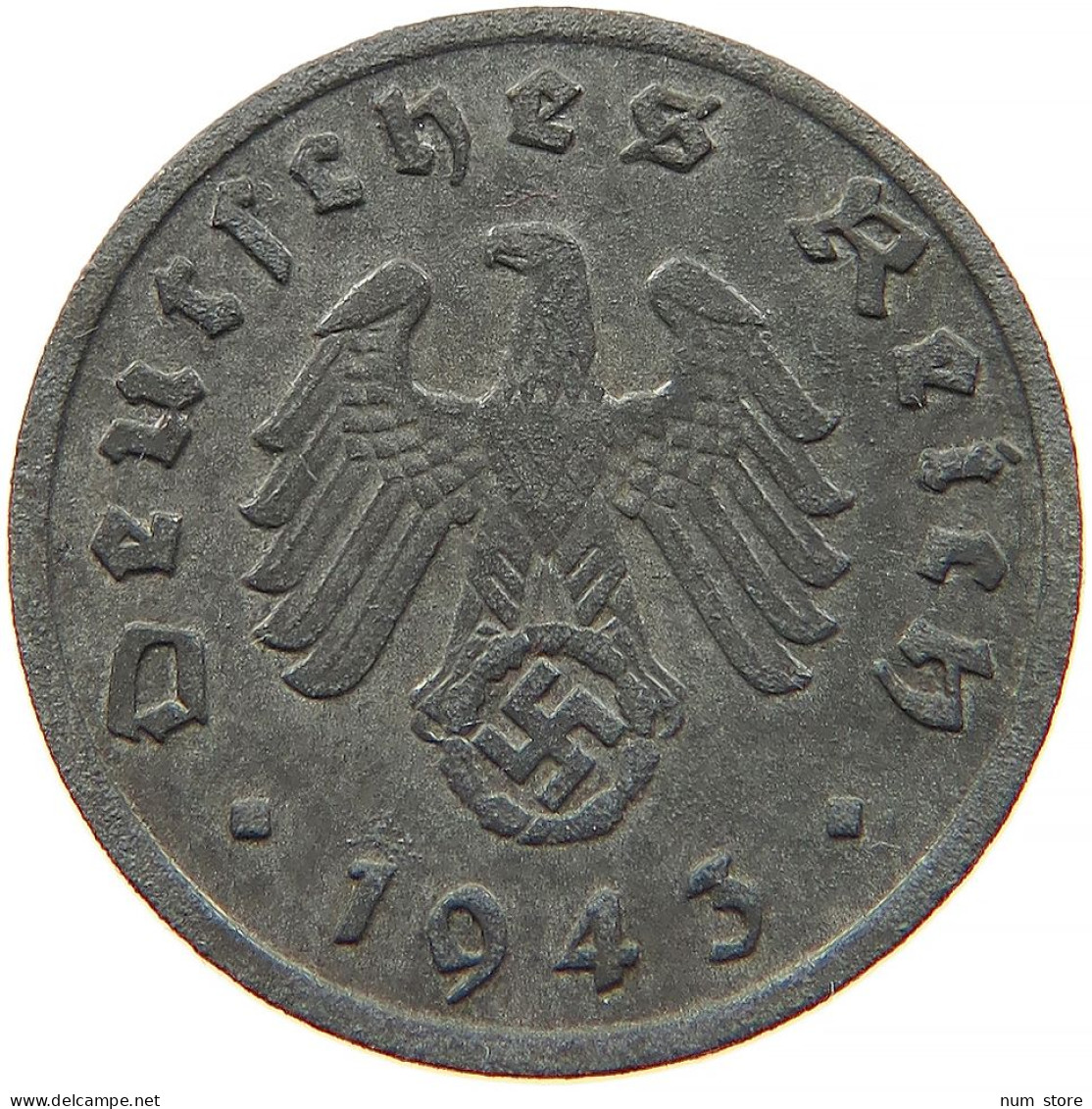 GERMANY 1 REICHSPFENNIG 1943 A #s091 1007 - 1 Reichspfennig