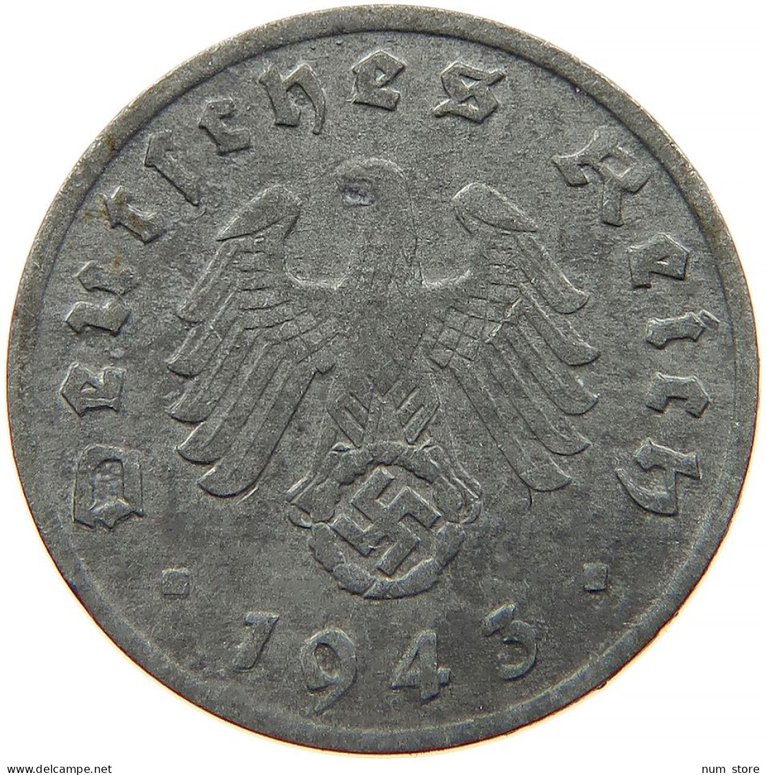 GERMANY 1 REICHSPFENNIG 1943 A #s091 1051 - 1 Reichspfennig