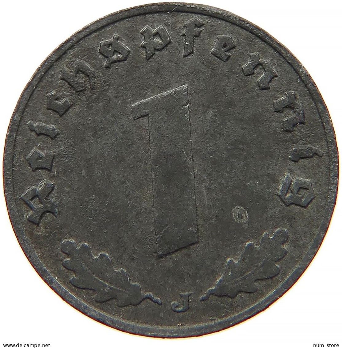 GERMANY 1 REICHSPFENNIG 1942 J #s091 0997 - 1 Reichspfennig