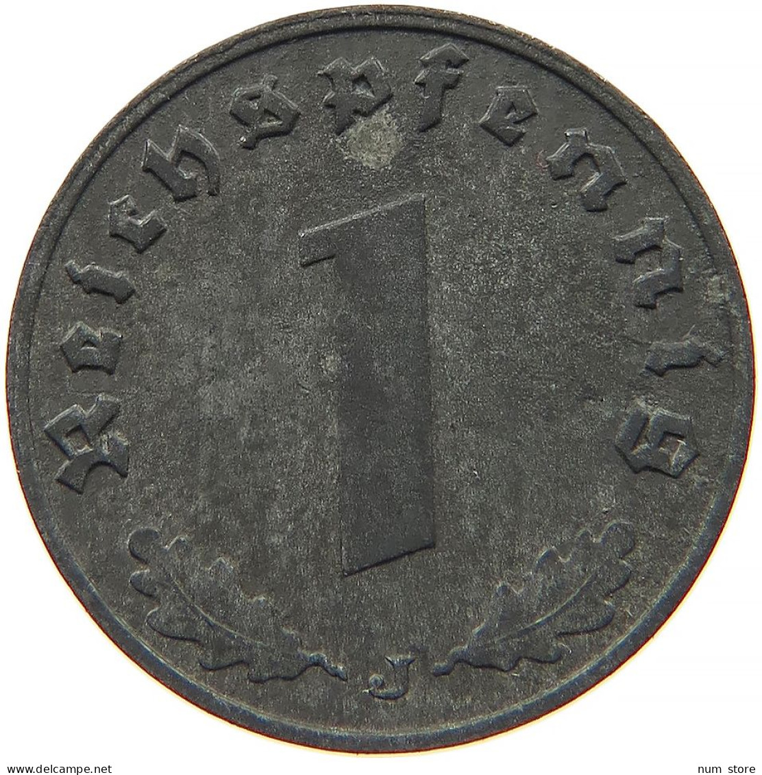 GERMANY 1 REICHSPFENNIG 1942 J #s091 1017 - 1 Reichspfennig