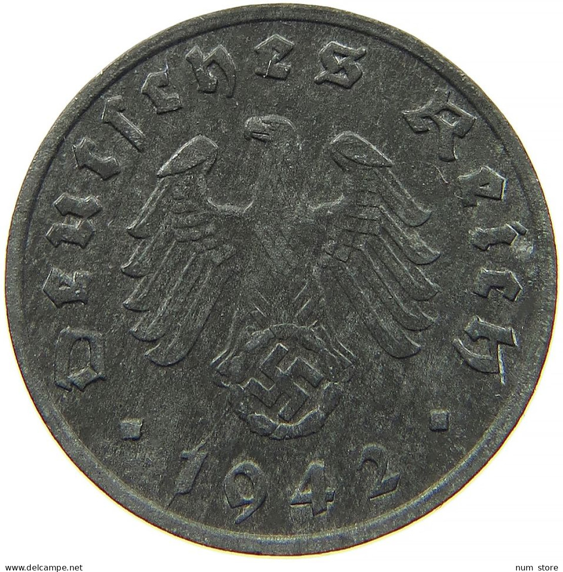 GERMANY 1 REICHSPFENNIG 1942 G #s091 1131 - 1 Reichspfennig